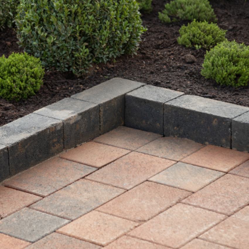 Thomond Vermont with Castlestone charcoal kerb