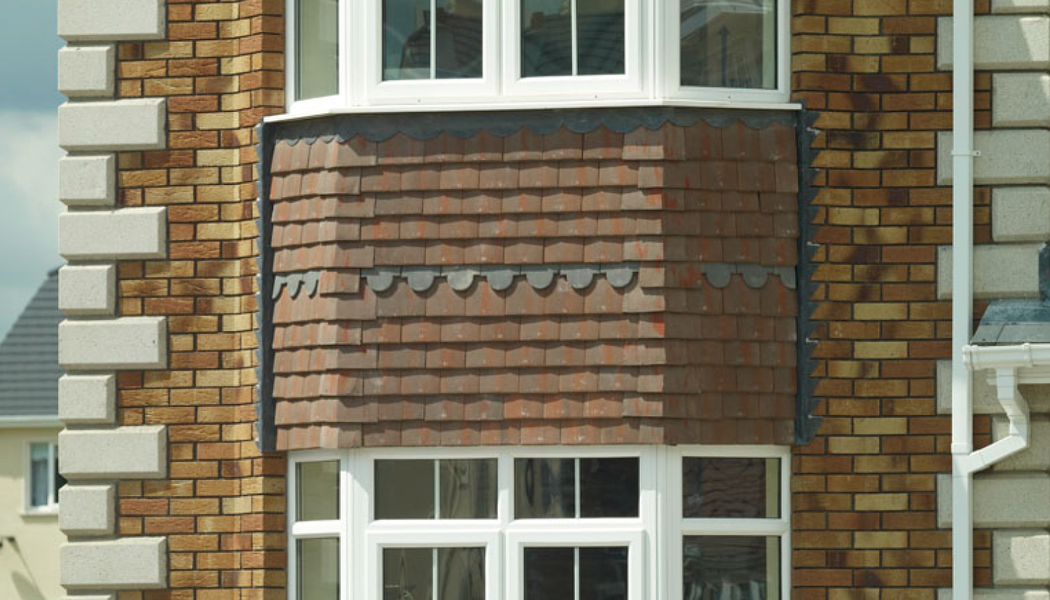 photo of vertical plain roof tile